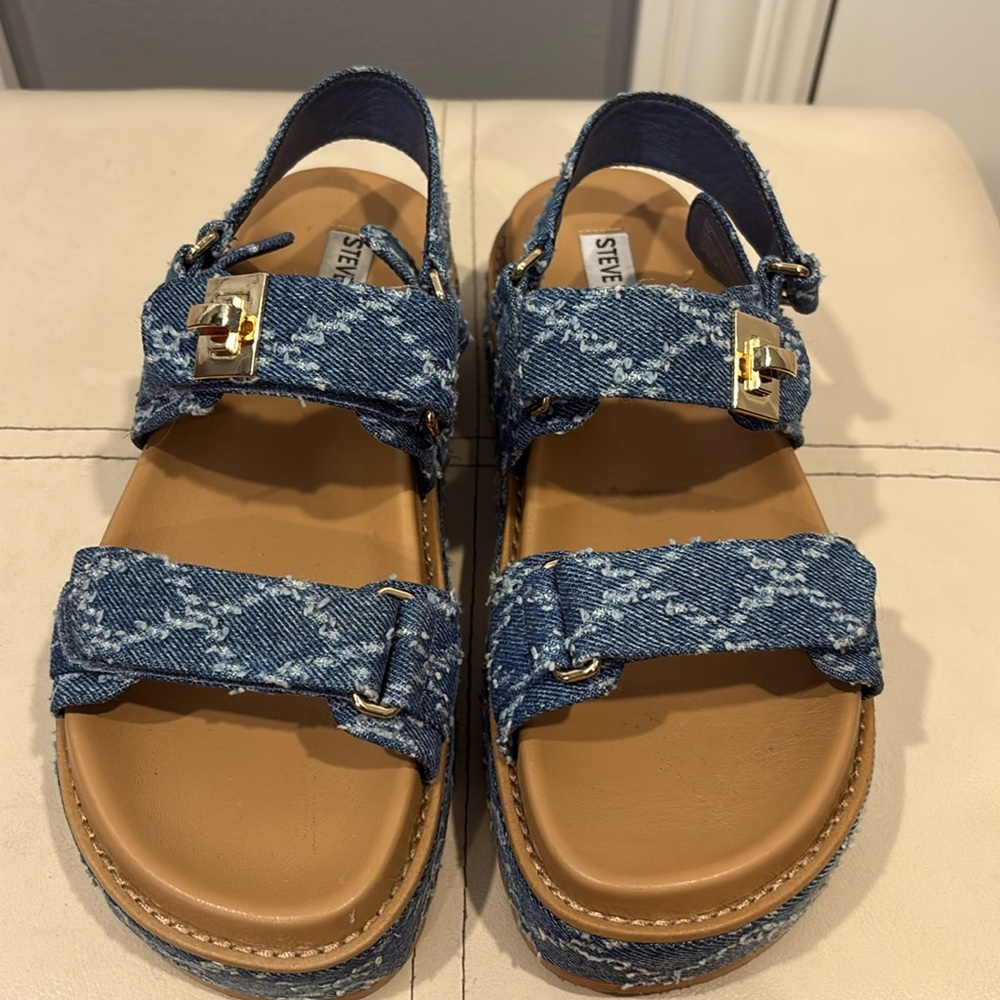 Adorable Blue Jean Sandals